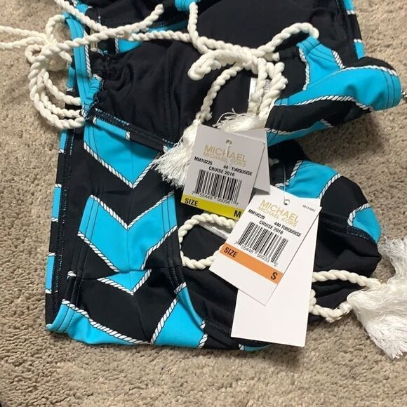 Michael Kors nautical rope stripe bikini. Small. NWT - Picture 10 of 10